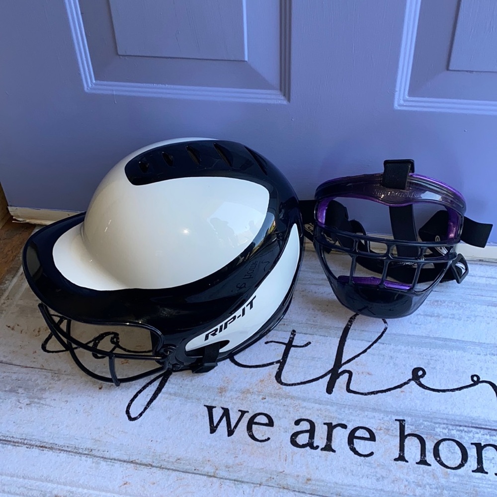Softball Helmet & Face Guard